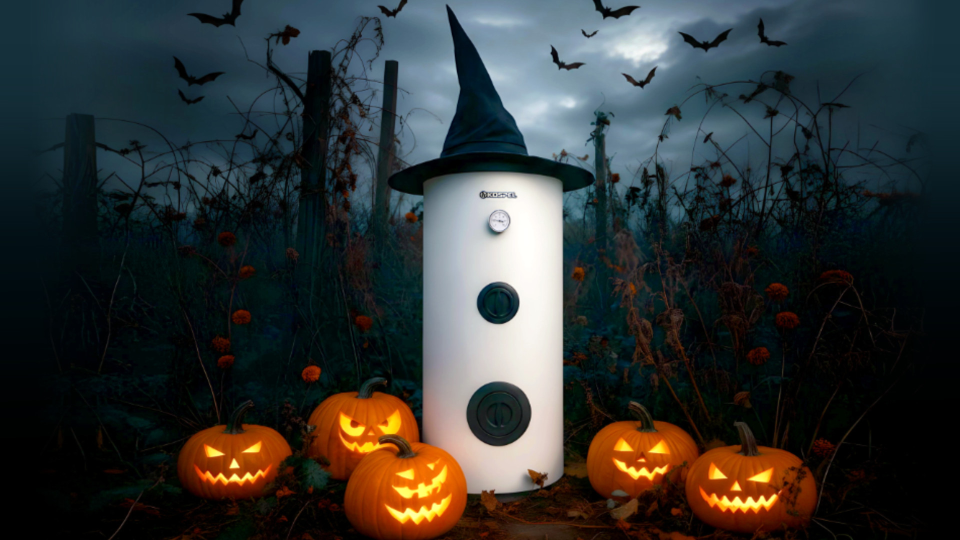 Halloween z Kospel: Upiornie Wydajne Zbiorniki c.w.u. i Bufory c.o. z 8-letnią Gwarancją